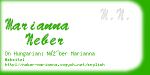 marianna neber business card